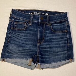 American Eagle Outfitters HiRise Shorties Next Level Stretch Size 0 Regular NWOT